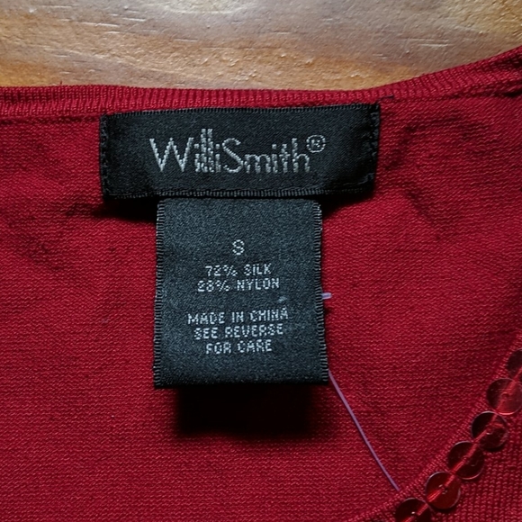 Willi Smith silk blend sequined top new with tags - Picture 4 of 5
